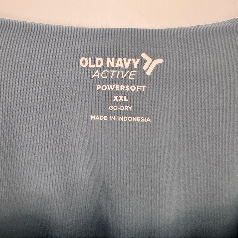 Old Navy active dress, size XXL PowerSoft Built in bra, hidden shorts dusty blue - Picture 5 of 8